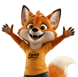 Foxxy, das Maskottchen des Foxx Clubs